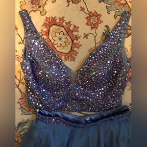 Sherri Hill Prom gown, size 10 gently worn. Periwinkle color,